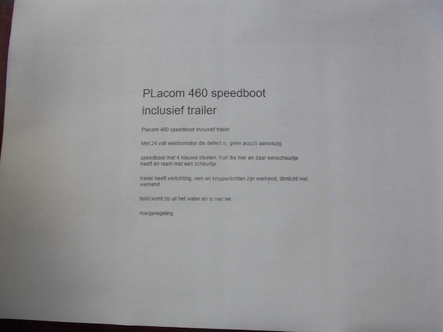 Placom - 460 - speedboot+trailer - afbeelding 9 van  10