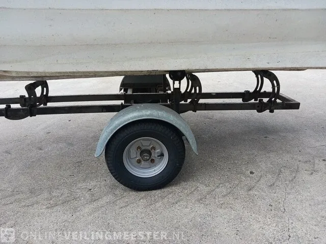 Placom 400 incl. trailer en yamaha 4 pk buitenboordmotor placom, 400, blauw - afbeelding 6 van  31