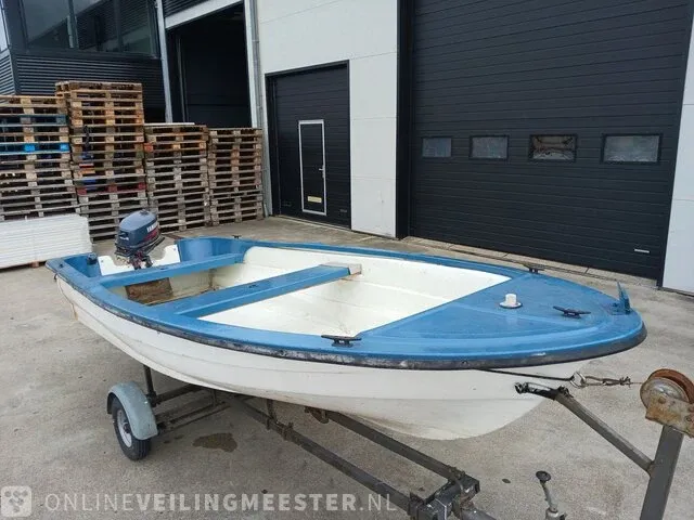 Placom 400 incl. trailer en yamaha 4 pk buitenboordmotor placom, 400, blauw - afbeelding 8 van  31