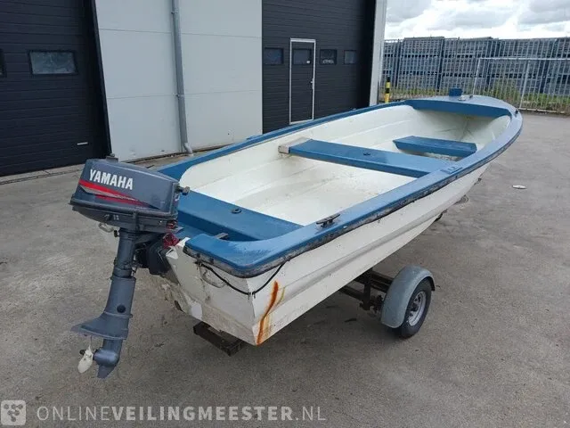 Placom 400 incl. trailer en yamaha 4 pk buitenboordmotor placom, 400, blauw - afbeelding 10 van  31