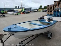Placom 400 incl. trailer en yamaha 4 pk buitenboordmotor placom, 400, blauw - afbeelding 14 van  31
