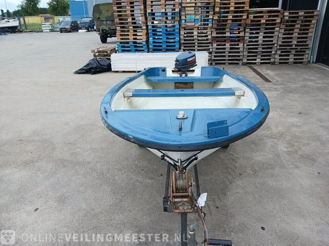 Placom 400 incl. trailer en yamaha 4 pk buitenboordmotor placom, 400, blauw - afbeelding 15 van  31