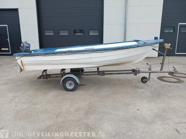 Placom 400 incl. trailer en yamaha 4 pk buitenboordmotor placom, 400, blauw - afbeelding 12 van  31