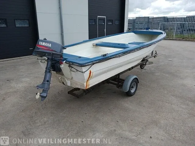 Placom 400 incl. trailer en yamaha 4 pk buitenboordmotor placom, 400, blauw - afbeelding 23 van  31