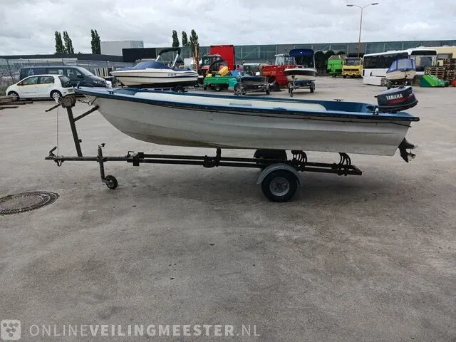 Placom 400 incl. trailer en yamaha 4 pk buitenboordmotor placom, 400, blauw - afbeelding 29 van  31