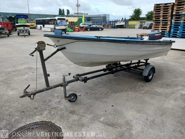 Placom 400 incl. trailer en yamaha 4 pk buitenboordmotor placom, 400, blauw - afbeelding 30 van  31