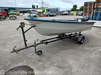 Placom 400 incl. trailer en yamaha 4 pk buitenboordmotor placom, 400, blauw - afbeelding 30 van  31