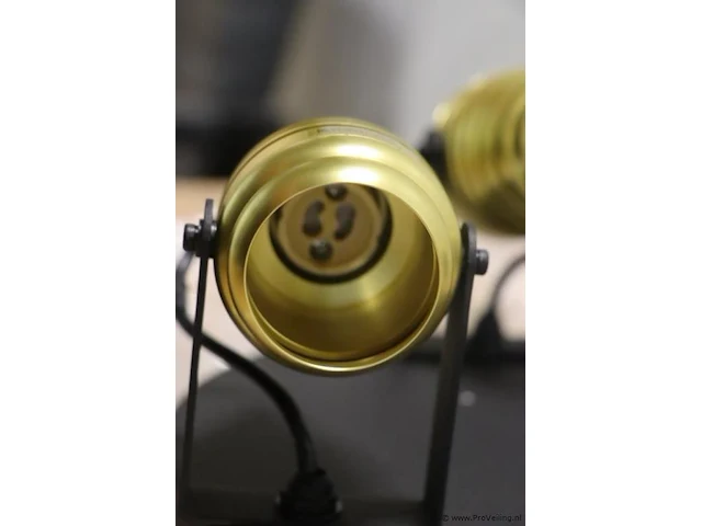 Plafondlamp - kleur zwart/goud - afbeelding 3 van  4