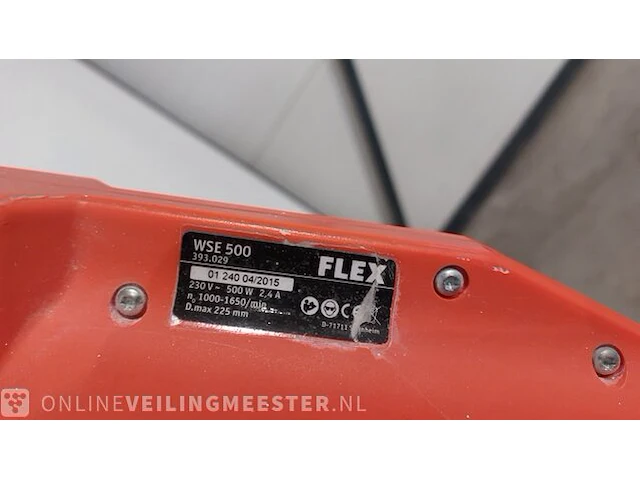Plafondschuurmachine - 225mm - 230v flex powertools, wse500, bouwjaar 2015 - afbeelding 6 van  6