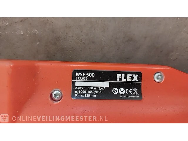 Plafondschuurmachine - 225mm - 230v flex powertools, wse500, bouwjaar 2019 - afbeelding 7 van  7