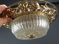 Plafonniere koper met kristal - afbeelding 4 van  5