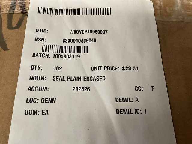 Plain encased seal (102x) - afbeelding 4 van  5