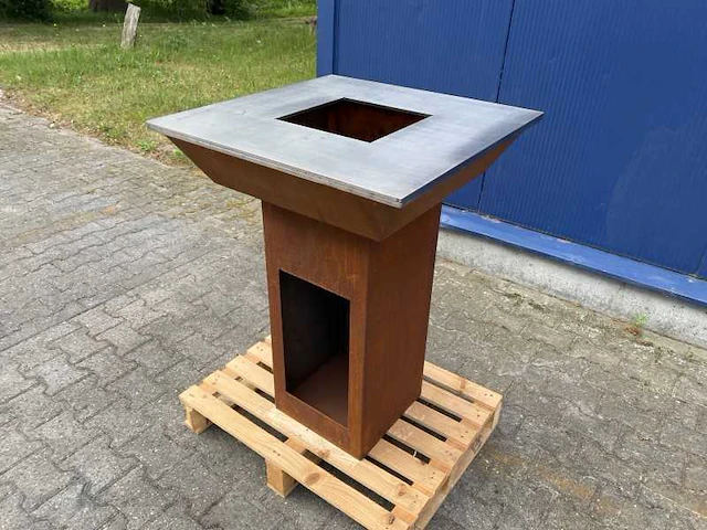 Plancha grill-ring 70x70cm + bakplaat 8mm - afbeelding 1 van  3