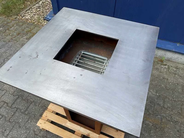 Plancha grill-ring 70x70cm + bakplaat 8mm - afbeelding 2 van  3