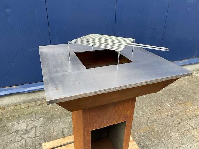 Plancha grill-ring 70x70cm + bakplaat 8mm - afbeelding 3 van  3
