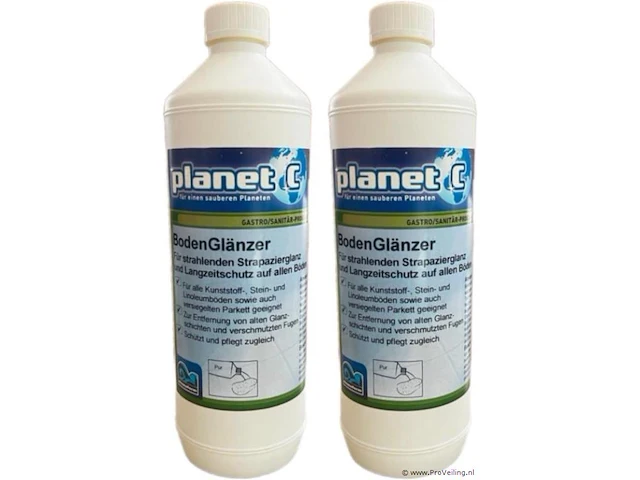 Planet c - vloerglans 2x1l voordeelverpakking - diepe glans - parket/laminaat/steen - professioneel - afbeelding 1 van  1