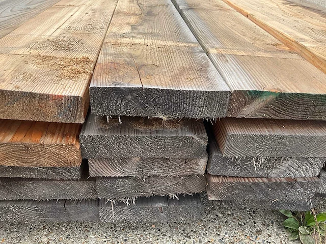 Plank fijn bezaagd douglas (30x) - afbeelding 6 van  6