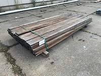 Plank ruw bezaagd azobe (56x) - afbeelding 1 van  6
