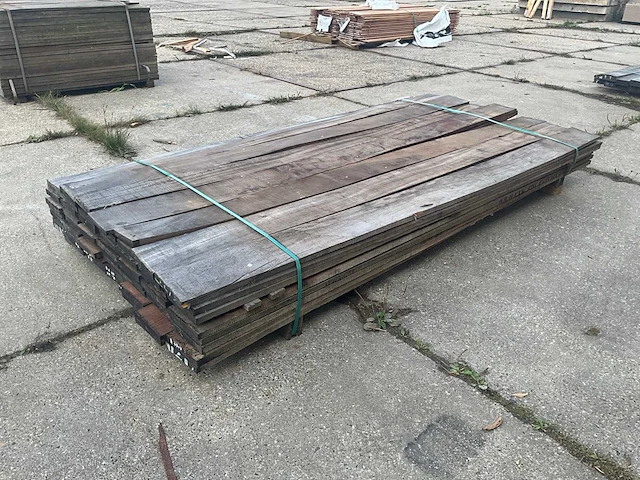 Plank ruw bezaagd azobe (56x) - afbeelding 3 van  6