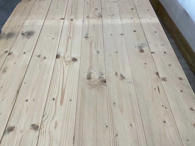 Plank vurenhout 390x12x2,8 cm (60x) - afbeelding 3 van  6