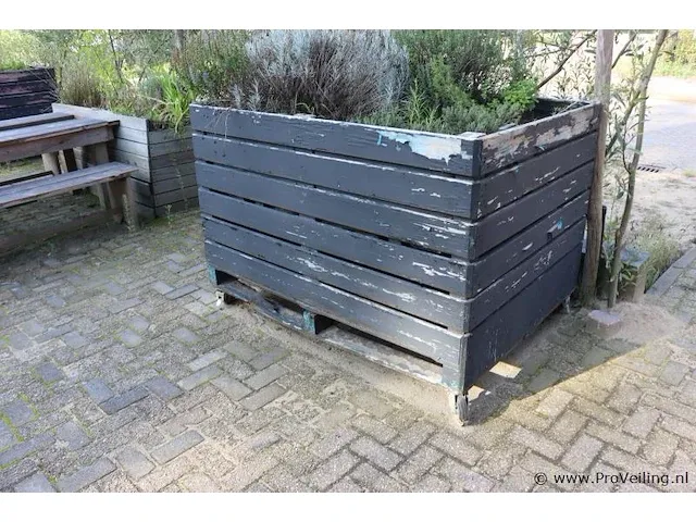 Plantenbak, verrijdbaar - 160x120x114cm - afbeelding 1 van  3