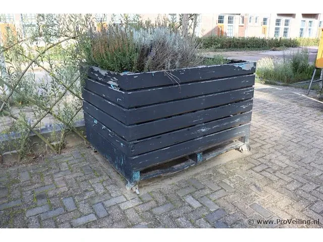 Plantenbak, verrijdbaar - 160x120x114cm - afbeelding 2 van  3