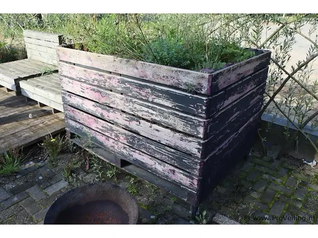 Plantenbak, verrijdbaar - 160x120x114cm - afbeelding 1 van  3