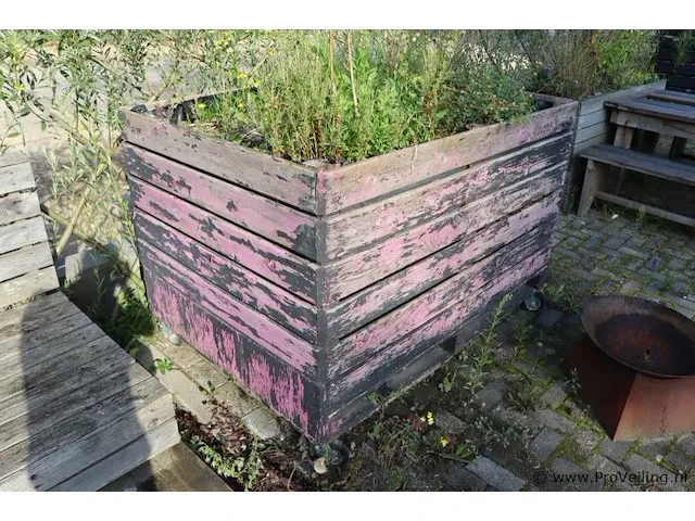 Plantenbak, verrijdbaar - 160x120x114cm - afbeelding 3 van  3