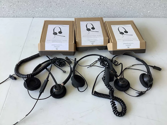 Plantronics encorepro 520 voip telefoon headsets (6x) - afbeelding 1 van  6