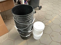 Plastic verschillende afvalemmers (6x) - afbeelding 4 van  4