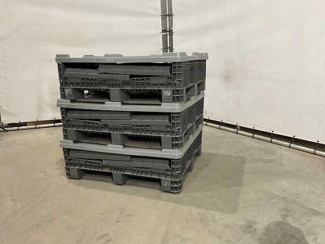 Plastic vouwkrat (3x) - afbeelding 1 van  5