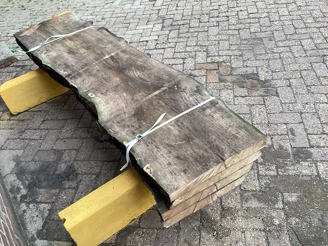 Plataan - 2019 gezaagd 230 x 560 x 2300 mm - schaaldeel (4x) - afbeelding 5 van  6