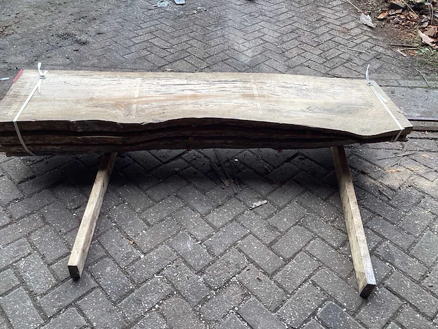 Plataan - kd ovengedroogd 1960x550x250 mm - schaaldeel (4x) - afbeelding 7 van  10