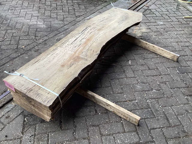 Plataan - kd ovengedroogd 1960x550x250 mm - schaaldeel (4x) - afbeelding 8 van  10