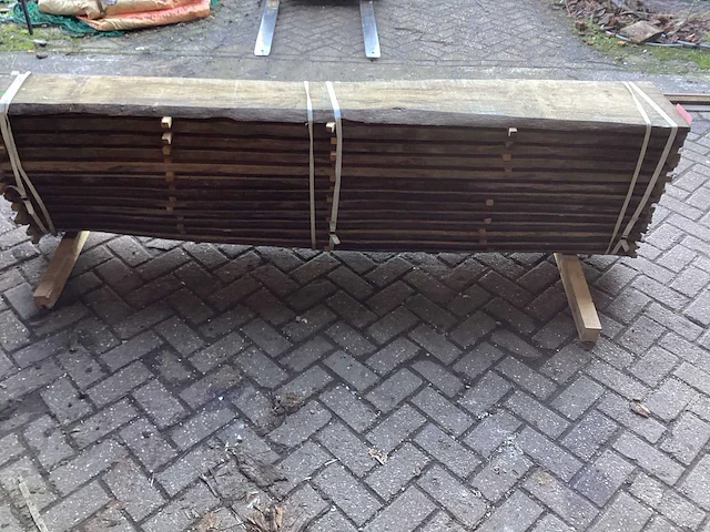 Plataan - kd ovengedroogd 2460 x 350x600 mm - schaaldeel (13x) - afbeelding 2 van  7