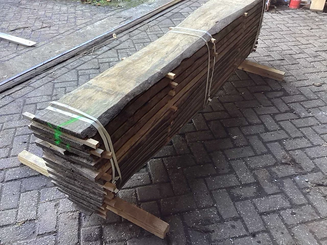 Plataan - kd ovengedroogd 2460 x 350x600 mm - schaaldeel (13x) - afbeelding 3 van  7