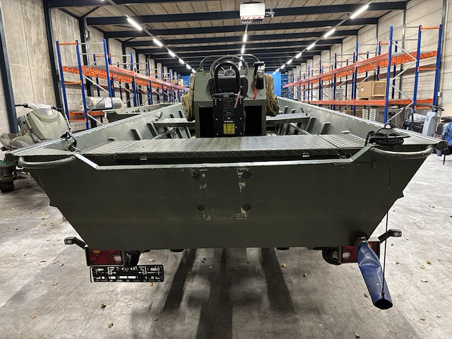 Platbodem op trailer, aluminiumjon, jon 520, groen - afbeelding 12 van  28