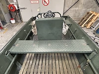 Platbodem op trailer, aluminiumjon, jon 520, groen - afbeelding 24 van  28