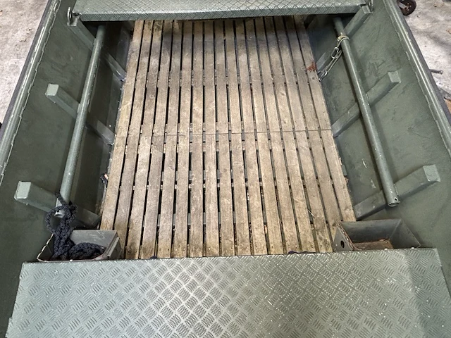 Platbodem op trailer, aluminiumjon, jon 520, groen - afbeelding 25 van  28