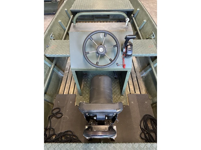Platbodem op trailer, aluminiumjon, jon 520, groen - afbeelding 3 van  21