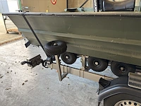 Platbodem op trailer, aluminiumjon, jon 520, groen - afbeelding 11 van  21