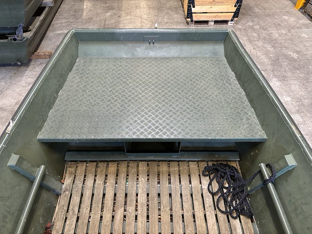 Platbodem op trailer, aluminiumjon, jon 520, groen - afbeelding 20 van  21