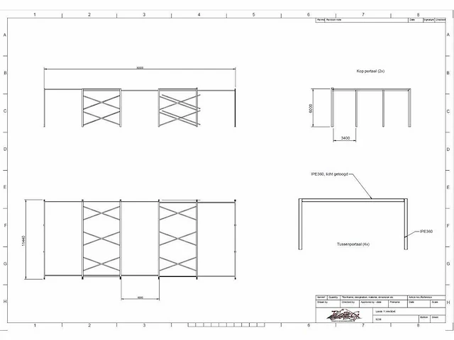 Platdak - staalconstructie 11.44 x 30.00 meter (343m2) - afbeelding 11 van  19