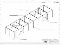 Platdak - staalconstructie 9.60 x 40.00 meter (384m2) - afbeelding 8 van  14