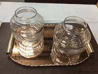 Plateau met glazen potten - afbeelding 1 van  4
