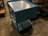 Plateauwagen v.v. 2 etage en ladeblok 80x60x79cm - afbeelding 2 van  2