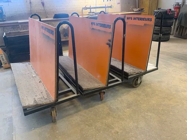 Platen transportkar (5x) - afbeelding 1 van  6