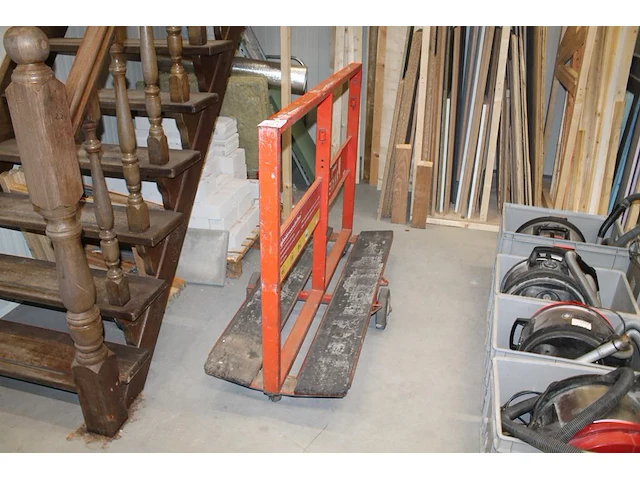 Platenkar met lengte 145 cm. - afbeelding 1 van  2