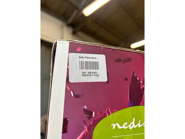 Platenspeler met ingebouwde speakers nedis - afbeelding 3 van  5