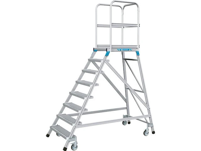 Platformtrap verrijdbaar 1.92 meter zarges, 41956 - afbeelding 1 van  1